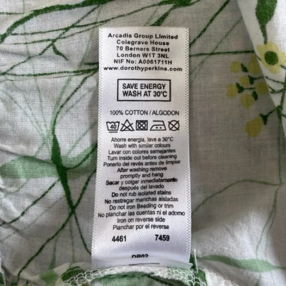 DOROTHY PERKINS FLORAL PEPLUM TANK COTTAGECORE BOTANICAL GARDEN PARTY - SIZE 18 - Picture 13 of 14